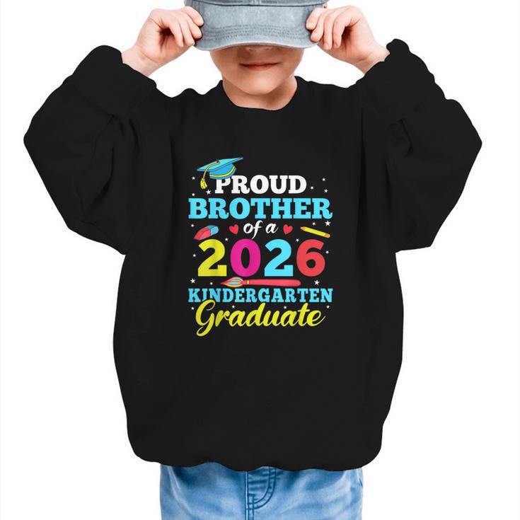 Proud Brother Of 2026 Kindergarten Graduate Back To School Graphic Kid Sweatshirt