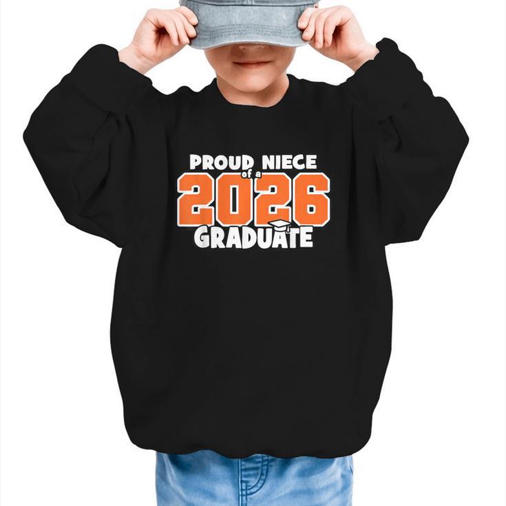 Proud Niece Of 2026 Graduate Matching Back To School O Graphic Kid Sweatshirt