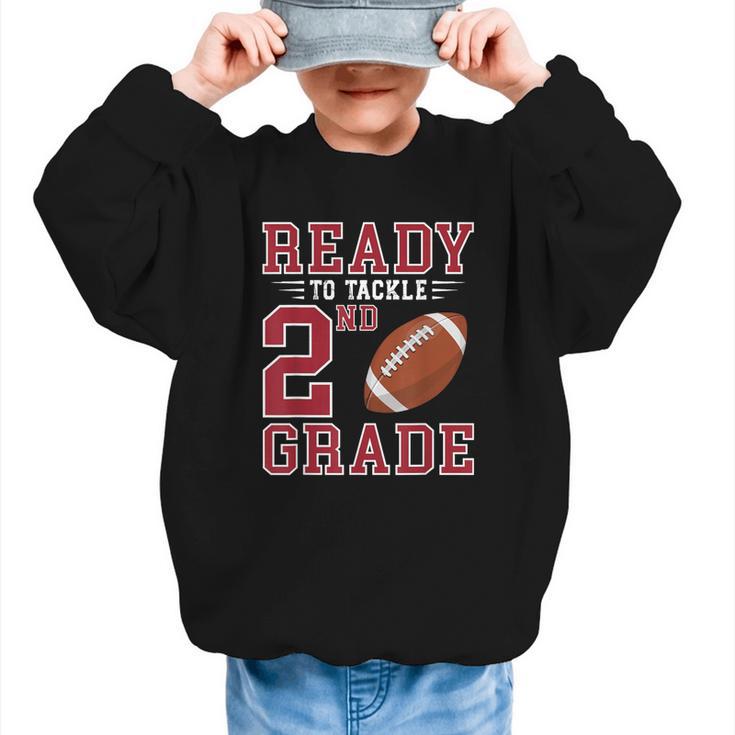 Ready To Tackle 2nd Grade Back To School First Day Of School Graphic Kid Sweatshirt