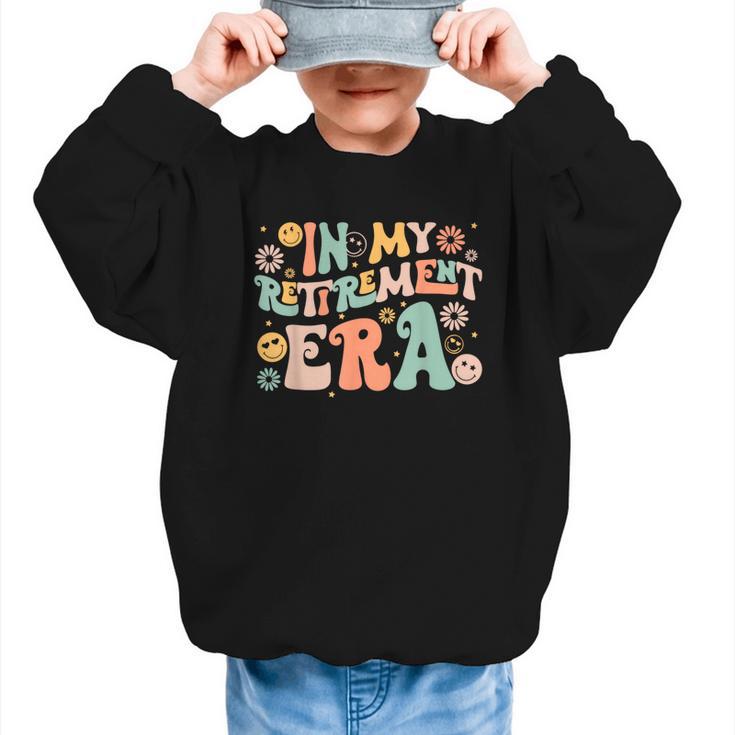 In My Retirememt Era Retro Back To School Graphic Kid Sweatshirt
