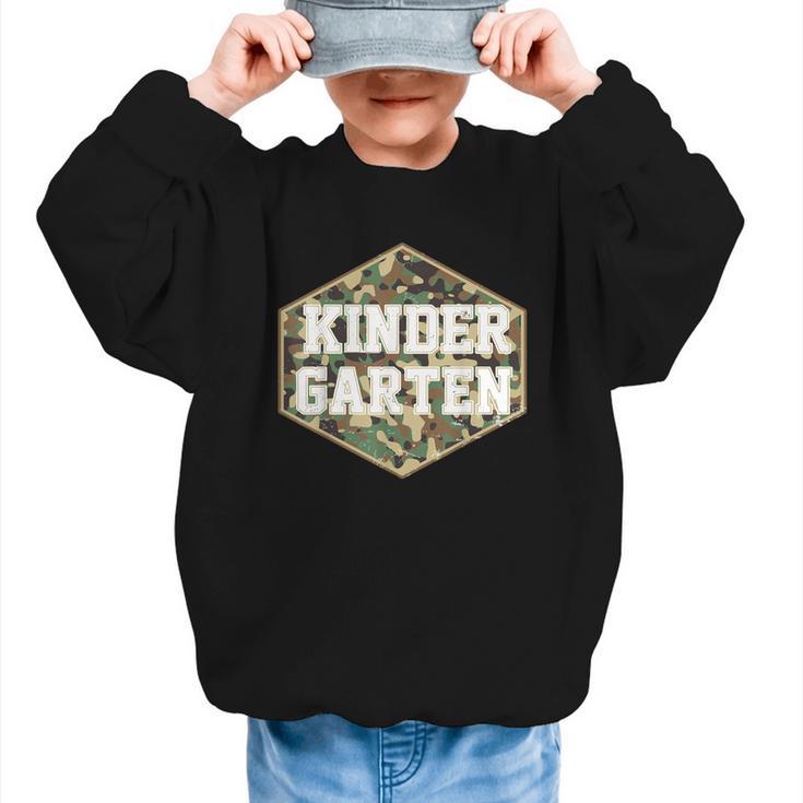 Retro Back To School Boys Old Camo Kindergarten Graphic Kid Sweatshirt