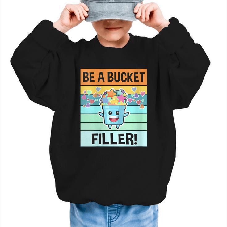 Retro Be A Bucket Filler Shirt Back To School Shirt Graphic Kid Sweatshirt