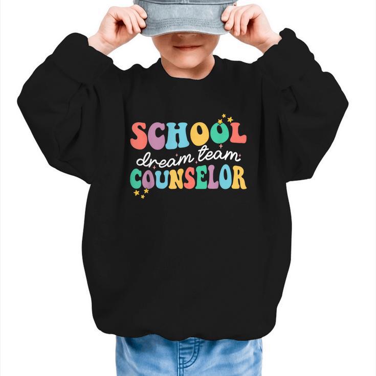 School Counselor Dream Squad Team Back To School Counseling Graphic Kid Sweatshirt