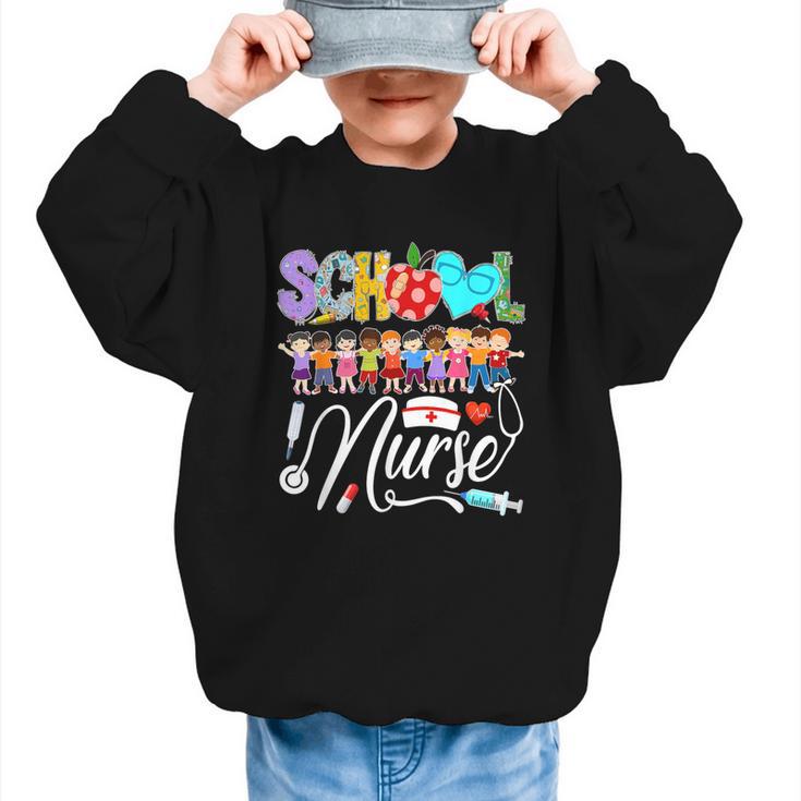 School Nurse Back To School First Day Of School Women Graphic Kid Sweatshirt