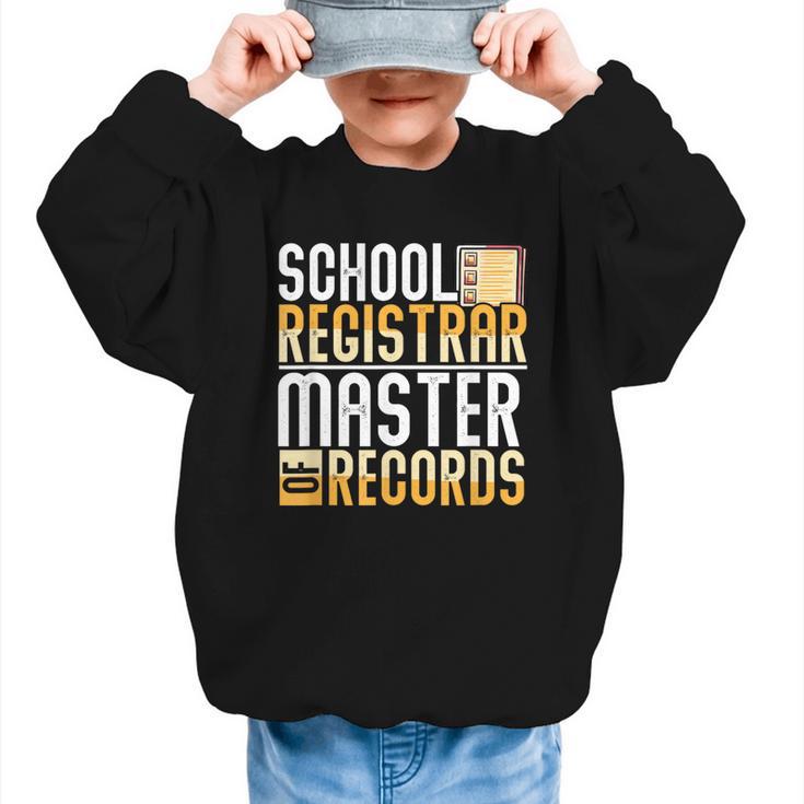 School Registrar Appreciation Back To School Registrar Graphic Kid Sweatshirt
