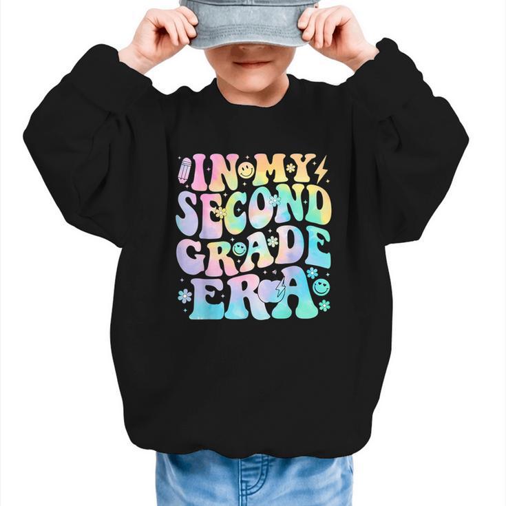 In My Second Grade Era Girl Tie Dye 2nd Grade Back To School Graphic Kid Sweatshirt