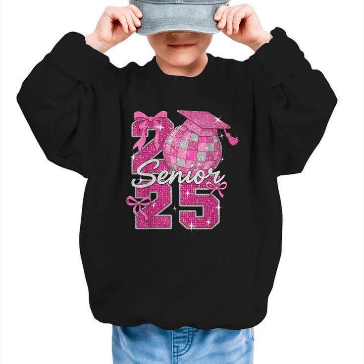 Senior 2025 Class Of 2025 Bows Back To School 2025 Graphic Kid Sweatshirt