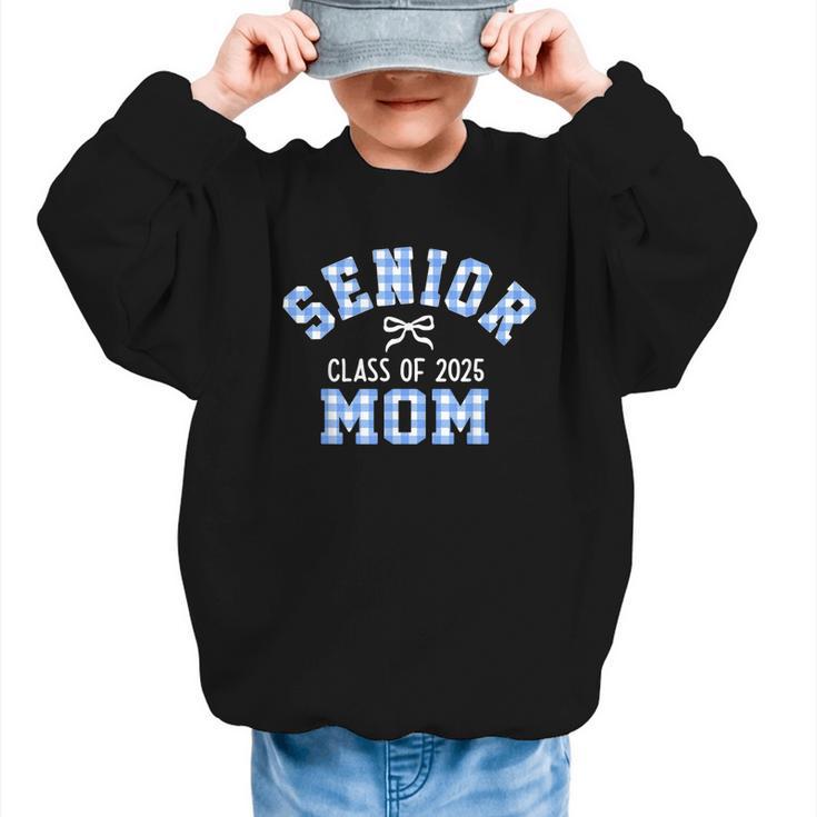 Senior 2025 Class Of 2025 Senior Mom Bow Back To School Graphic Kid Sweatshirt