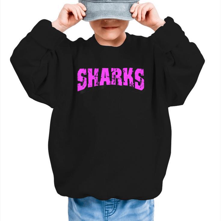 Sharks Back To School Spirit Pk Graphic Kid Sweatshirt