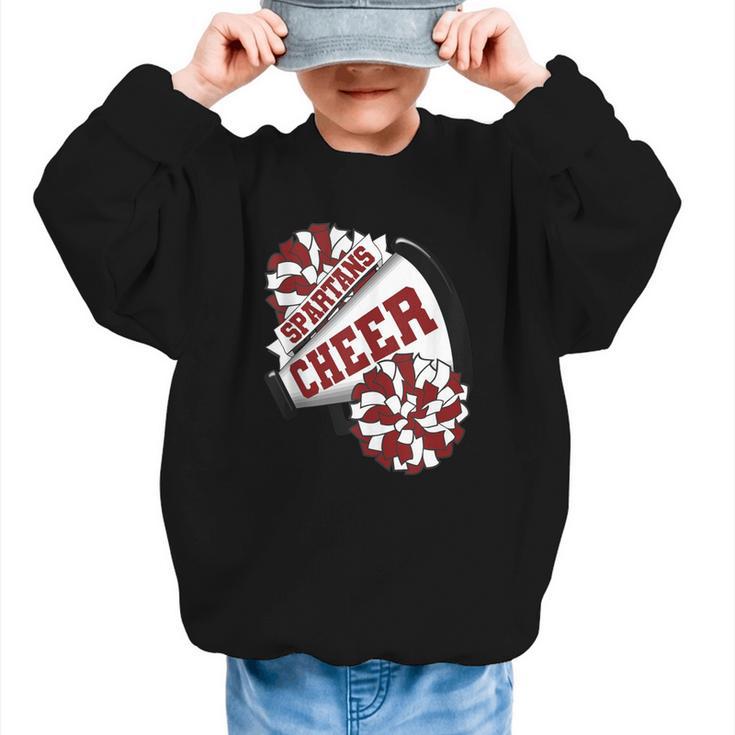 Spartans Cheer Back To School Cheerleading Spirit M Graphic Kid Sweatshirt
