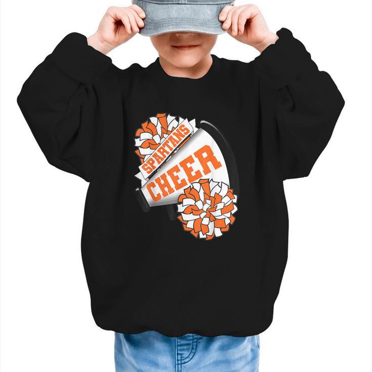 Spartans Cheer Back To School Cheerleading Spirit O Graphic Kid Sweatshirt