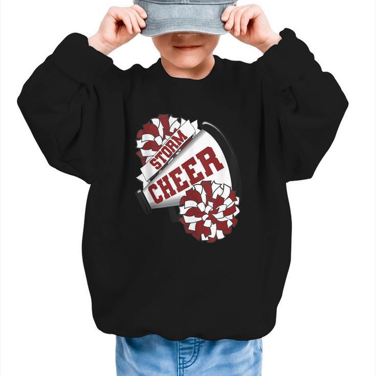 Storm Cheer Back To School Cheerleading Spirit M Graphic Kid Sweatshirt