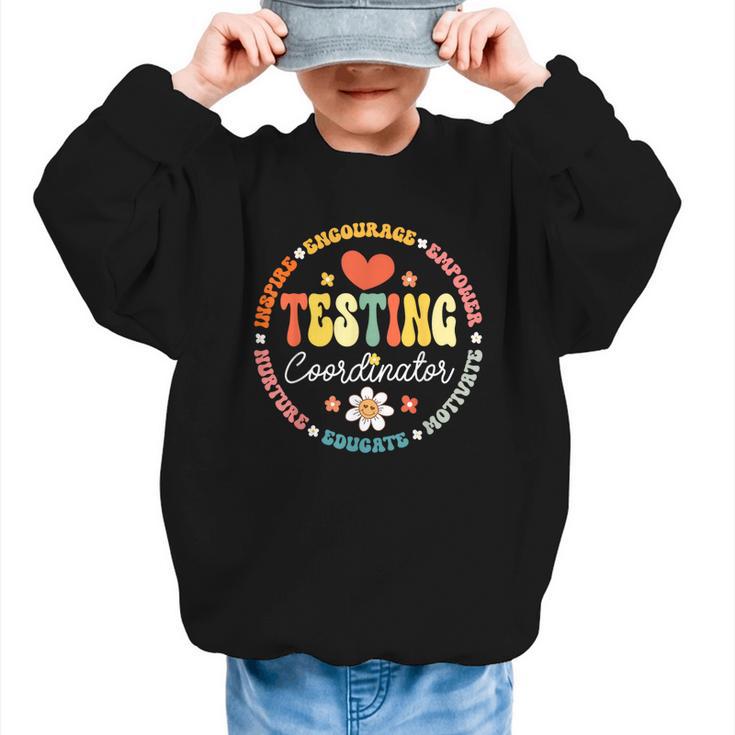 Testing Coordinator Appreciation Week Back To School Graphic Kid Sweatshirt