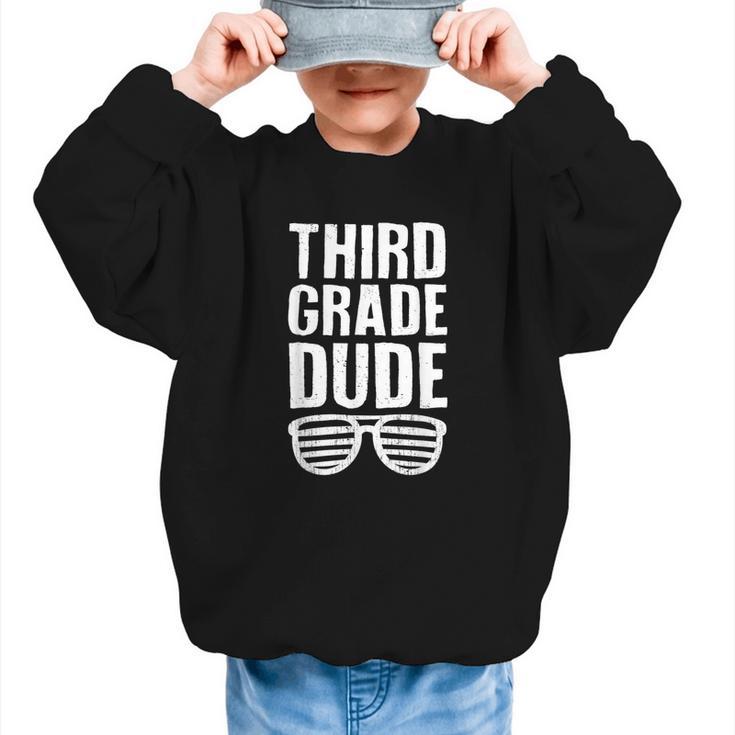 Third Grade Dude First Day Back To School Boys Kids Graphic Kid Sweatshirt