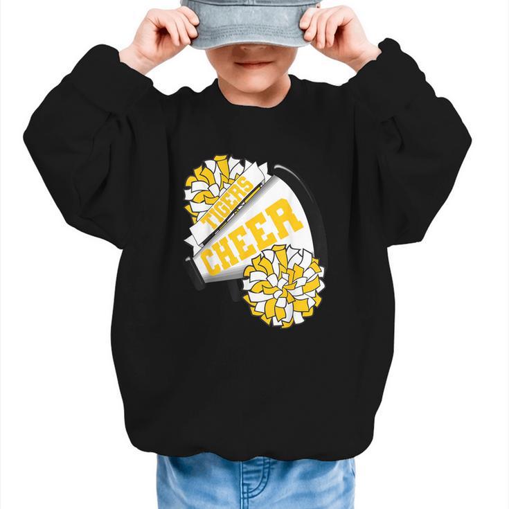 Tigers Cheer Back To School Cheerleading Spirit GY Graphic Kid Sweatshirt
