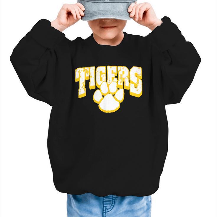 Tigers School Spirit Back To School Y Graphic Kid Sweatshirt