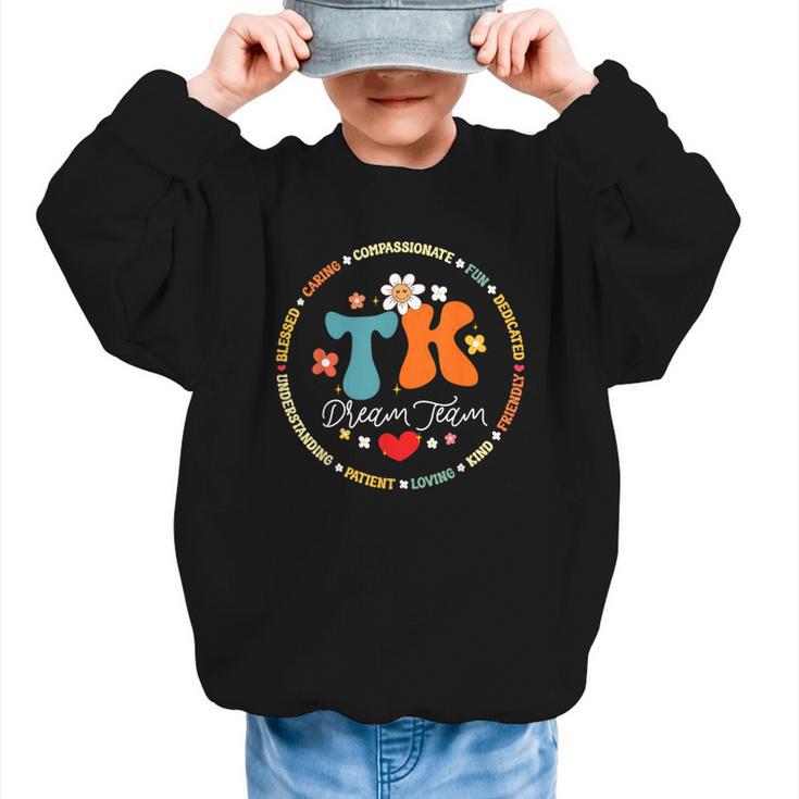 TK Dream Team Squad Transitional-Kindergarten Back To School Graphic Kid Sweatshirt