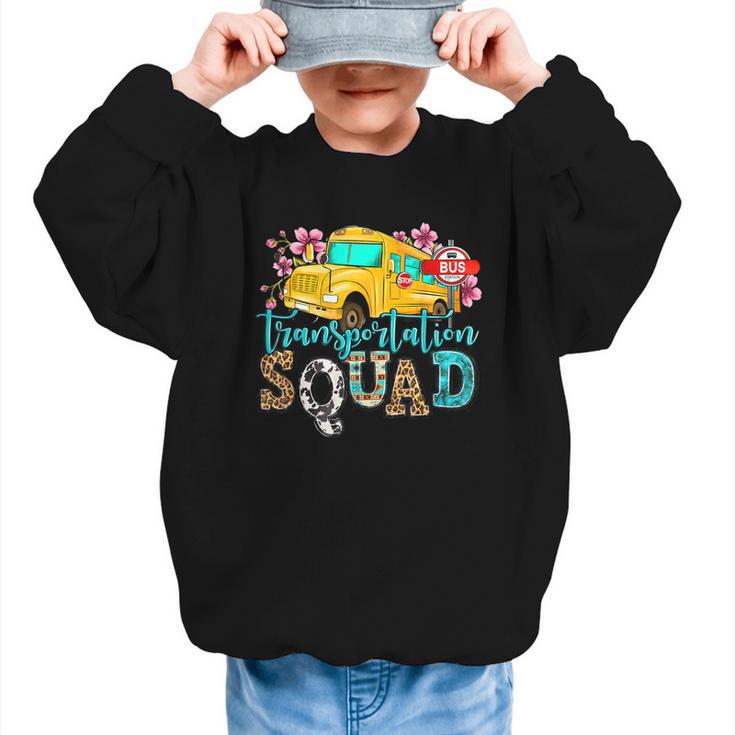 Transportation Squad Bus Driver School Bus Back To School Graphic Kid Sweatshirt Transportation Squad Bus Driver School Bus Back To School Graphic Kid Sweatshirt