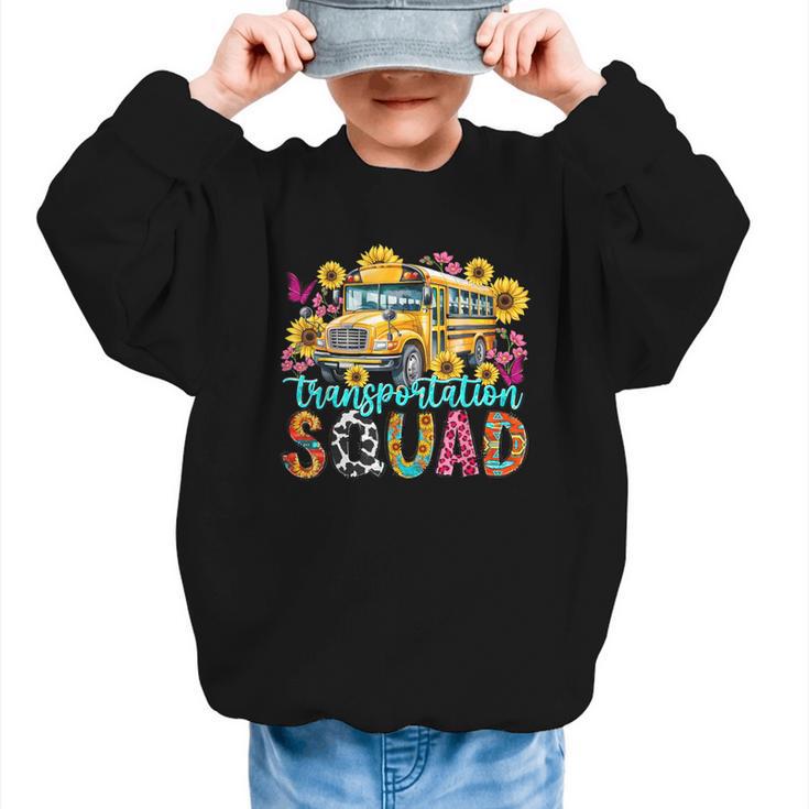 Transportation Squad Driving Bus Driver Back To School Women Graphic Kid Sweatshirt