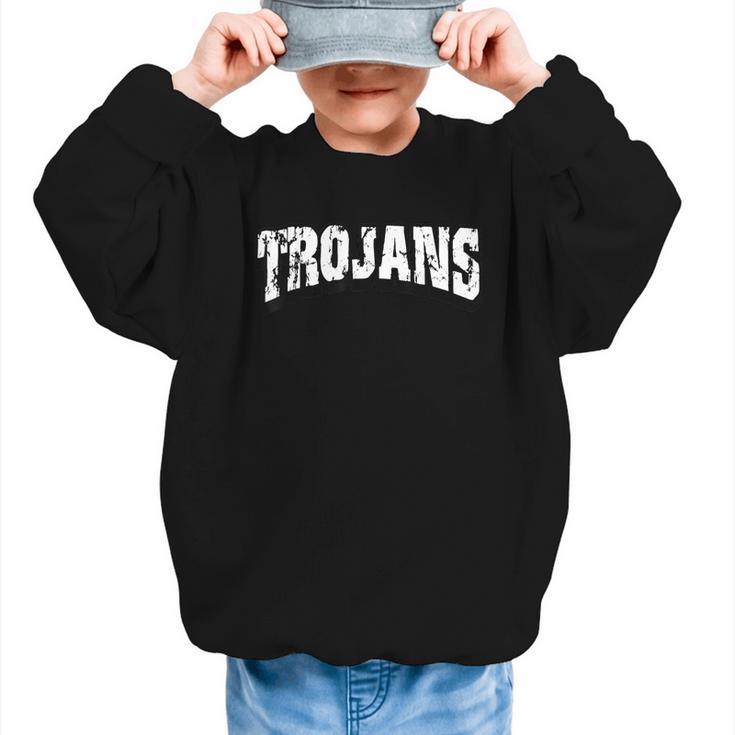 Trojans Back To School Spirit Graphic Kid Sweatshirt