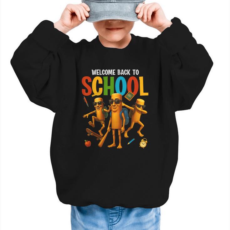 Tung Tung Tung Sahur Back To School Italian Brainrot Meme Graphic Kid Sweatshirt