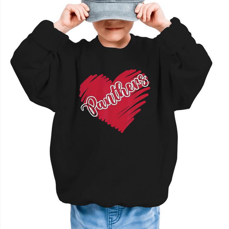 Vintage Panthers School Sports Name Spirit Go Back To School Graphic Kid Sweatshirt