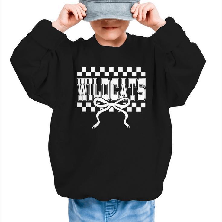 Wildcats School Spirit Team Go Back To School Graphic Kid Sweatshirt