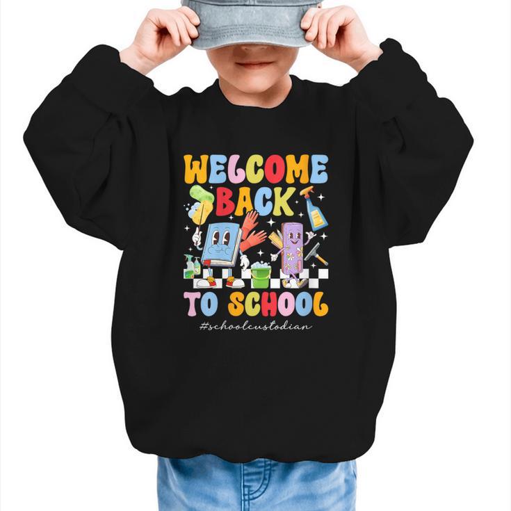 Women's Back To School Custodian First Day Of School Custodian Graphic Kid Sweatshirt