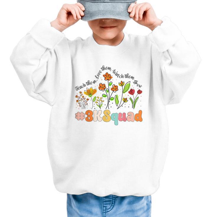 3K Squad Appreciation Week Back To School Graphic Kid Sweatshirt