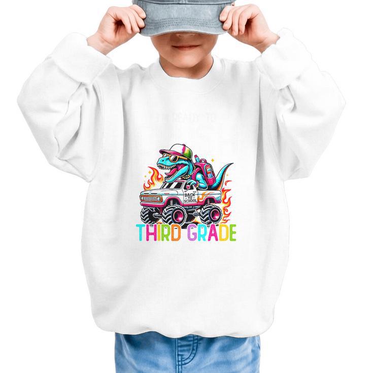 3rd Grade Back To School Kids Ready To Crush Third Grade Premium Tri-Blend Graphic Kid Sweatshirt