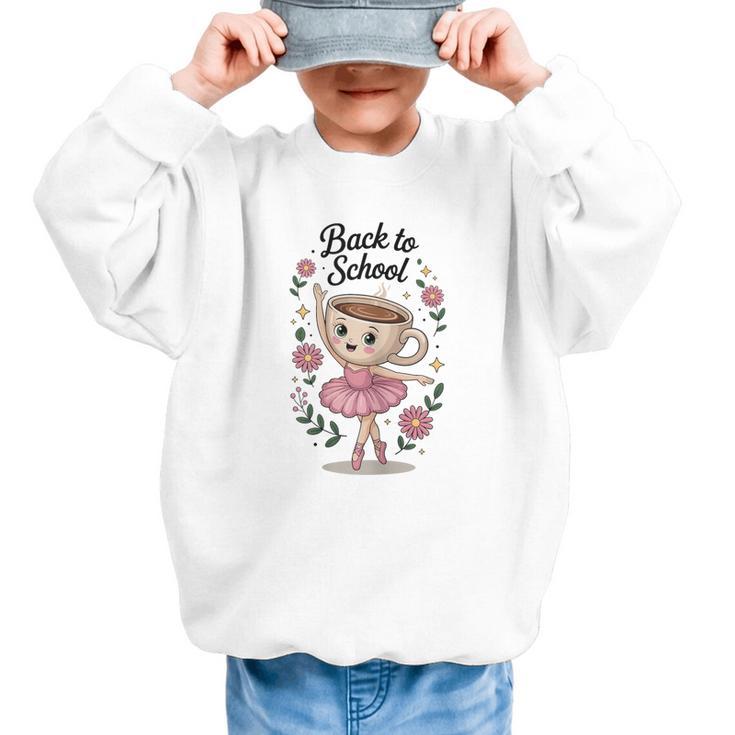 Ballerina Cappuccina Girls Italian Brainrot Back To School Graphic Kid Sweatshirt