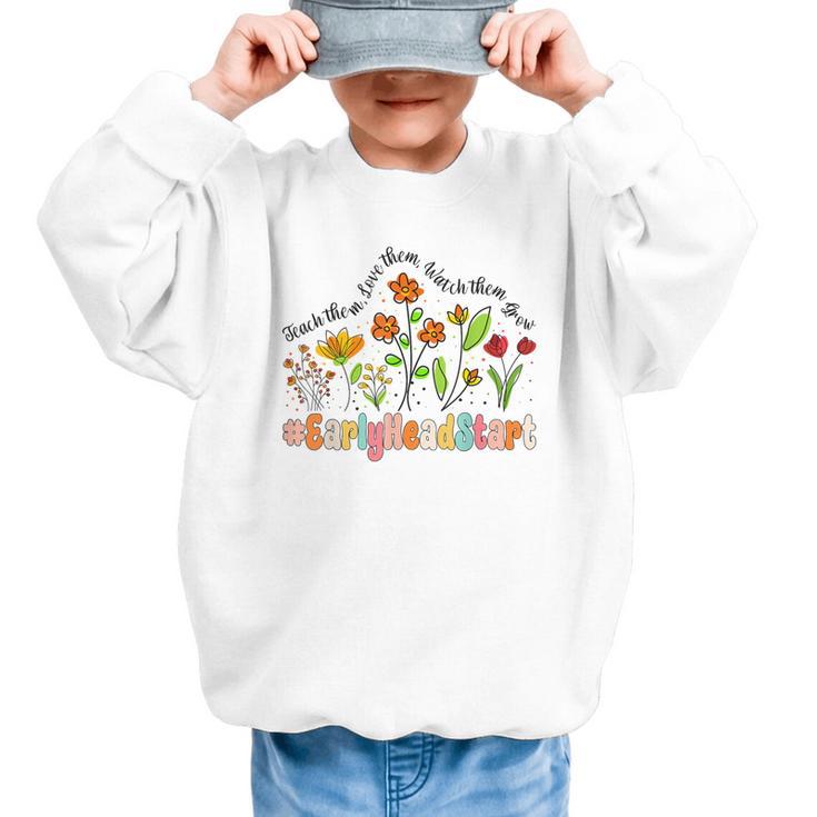 Early Head Start Appreciation Week Back To School Graphic Kid Sweatshirt