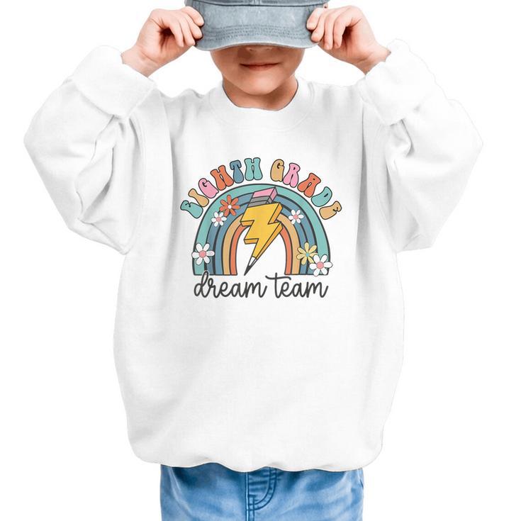 Eighth Grade Dream Team 1st Day Of 8th Grade Back To School Graphic Kid Sweatshirt