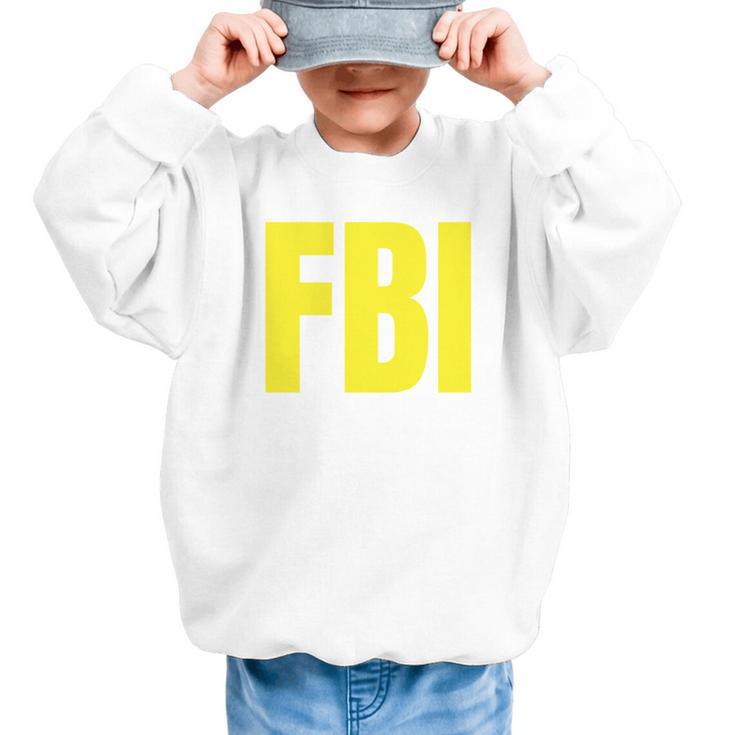 FBI Frequent Bathroom Inspector Back To School Graphic Kid Sweatshirt