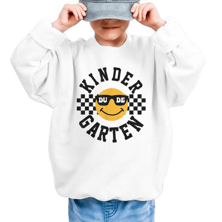Kindergarten Dude Back To School Kinder Students Kids Graphic Kid Sweatshirt