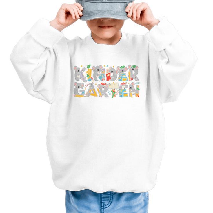 Koala Kindergarten Back To School Kids Boys Girls Premium Tri-Blend Graphic Kid Sweatshirt
