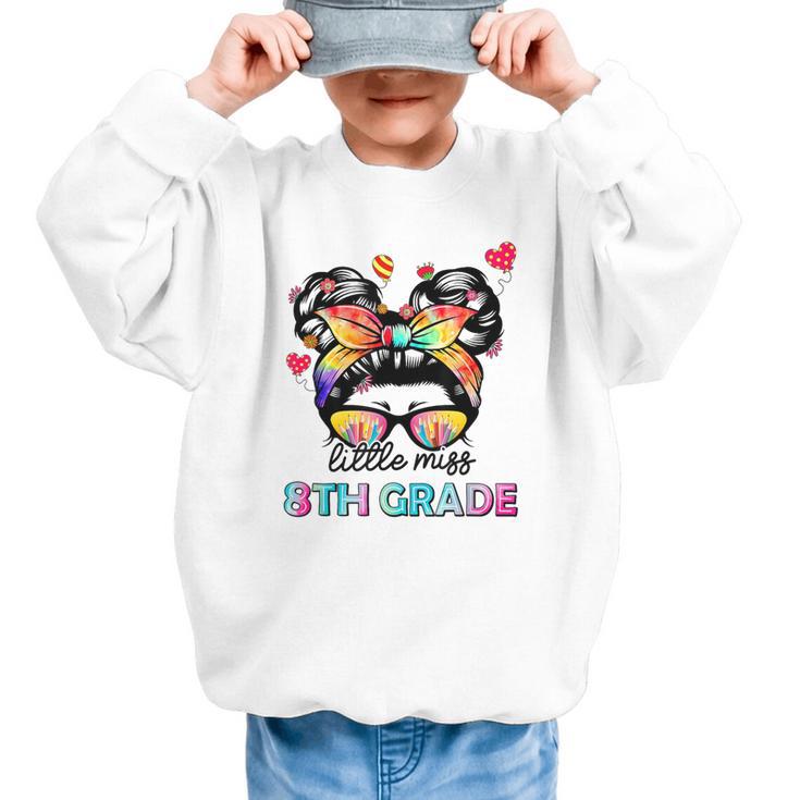 Little Miss Eighth Grade Back To School 8th Grade Girls Graphic Kid Sweatshirt