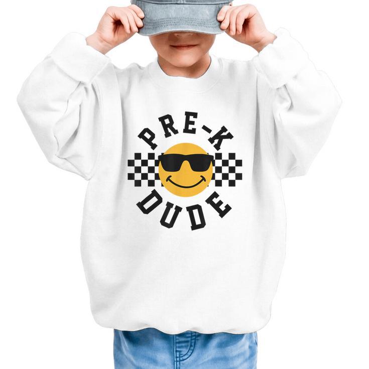 Preschool Dude Back To School Pre-K Students Kids Graphic Kid Sweatshirt