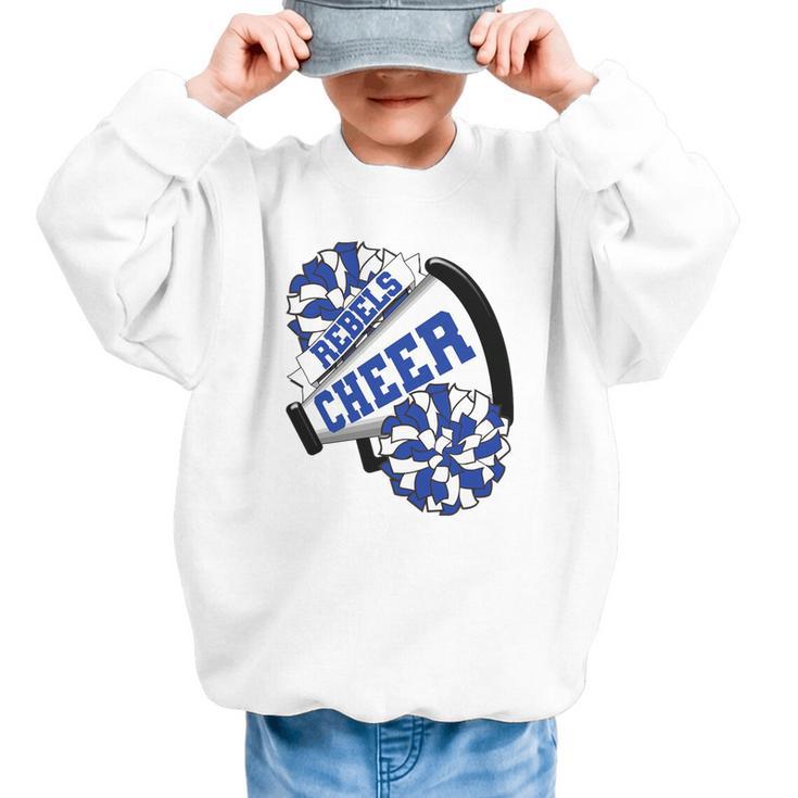 Rebels Cheer Back To School Cheerleading Spirit B Premium Tri-Blend Graphic Kid Sweatshirt
