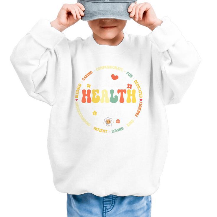 School Health Team Squad Back To School Nurse Squad Premium Tri-Blend Graphic Kid Sweatshirt