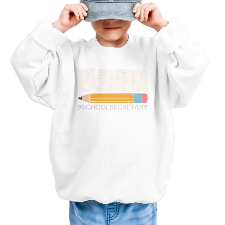 School Secretary Back To School Assistant Job Profession Premium Tri-Blend Graphic Kid Sweatshirt