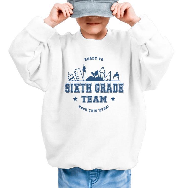 Sixth Grade Team Back To School Graphic Kid Sweatshirt