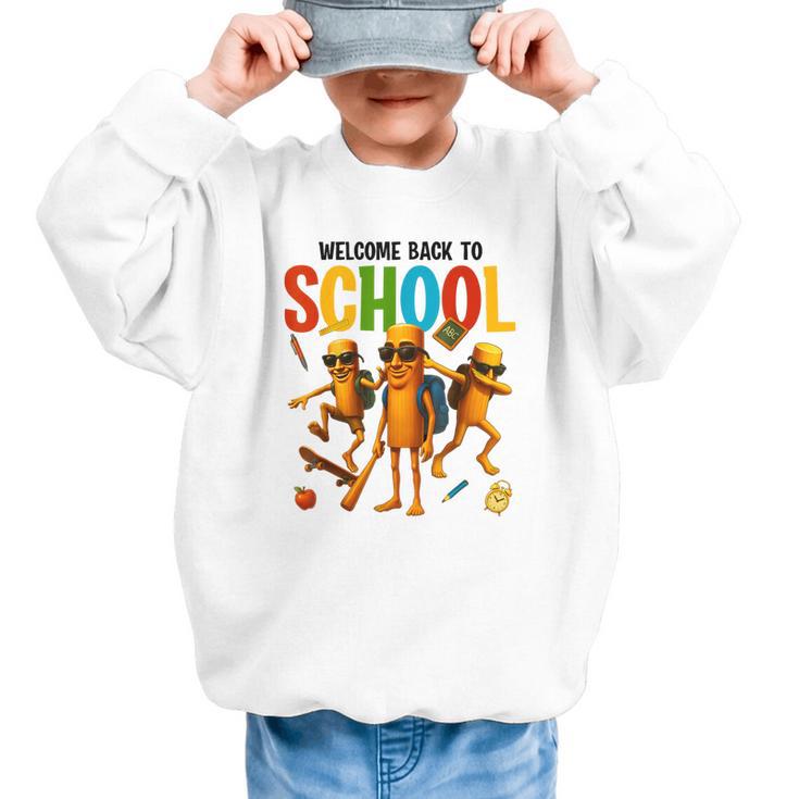 Tung Tung Sahur Back To School Brainrot Meme Boys Girls Kid Graphic Kid Sweatshirt