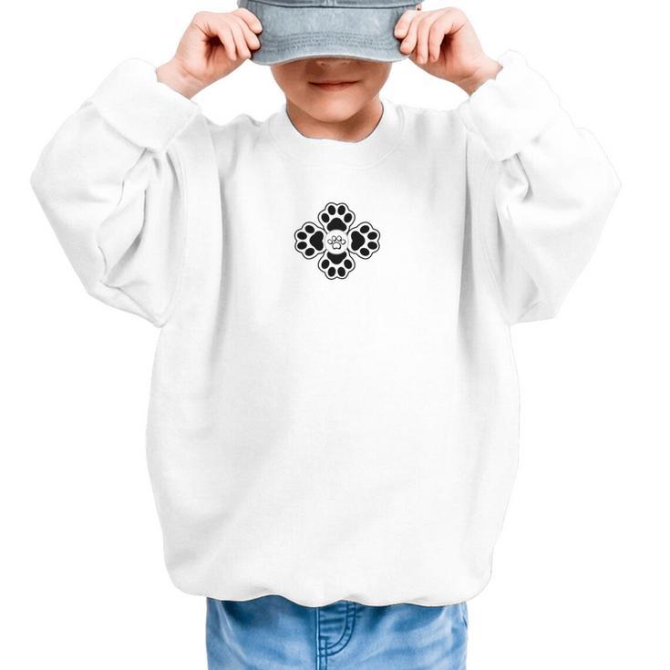 Wildcats Flower Sports Fan Team Spirit Mascot Back To School Graphic Kid Sweatshirt
