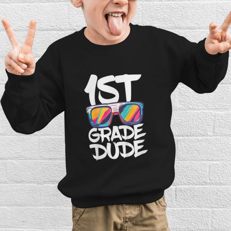 1st Grade Dude Shirt Back To School First Grade Boy Girl Graphic Kid Sweatshirt 1st Grade Dude Shirt Back To School First Grade Boy Girl Graphic Kid Sweatshirt