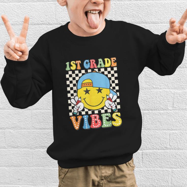 1st Grade Vibes Kids Back To School Class First Grade Boys Graphic Kid Sweatshirt 1st Grade Vibes Kids Back To School Class First Grade Boys Graphic Kid Sweatshirt
