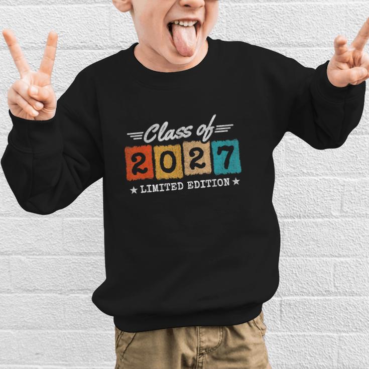 2027 Back To School Graduation Limited Edition Class Of 2027 Graphic Kid Sweatshirt