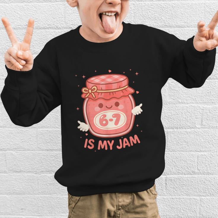 67 Is My Jam Back To School Girls Kids Cute 6 7 Meme Graphic Kid Sweatshirt