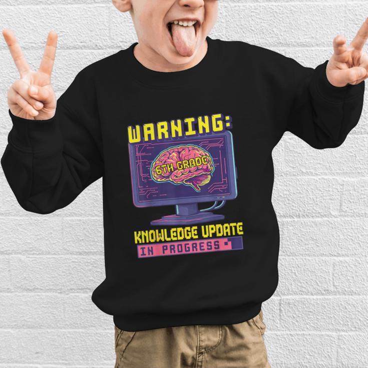 6th Grade Back To School Sixth Grade Smart Boys Computer Graphic Kid Sweatshirt