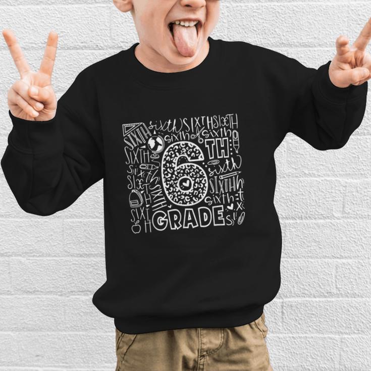 6th Grade Typography Team Sixth Grade Back To School Graphic Kid Sweatshirt 6th Grade Typography Team Sixth Grade Back To School Graphic Kid Sweatshirt
